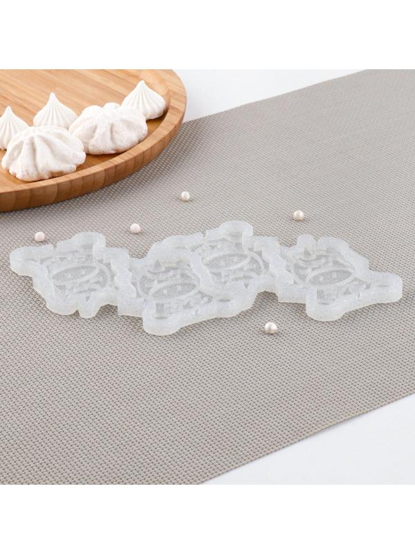 Силиконовый молд для леденцов и шоколада «Единорог», 6×4 см, цвет прозрачный