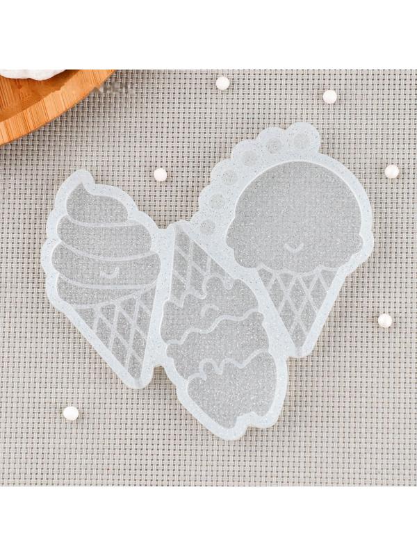 Силиконовый молд для леденцов и шоколада «Мороженое микс», 7,5×4, 7,5×5 см, цвет прозрачный