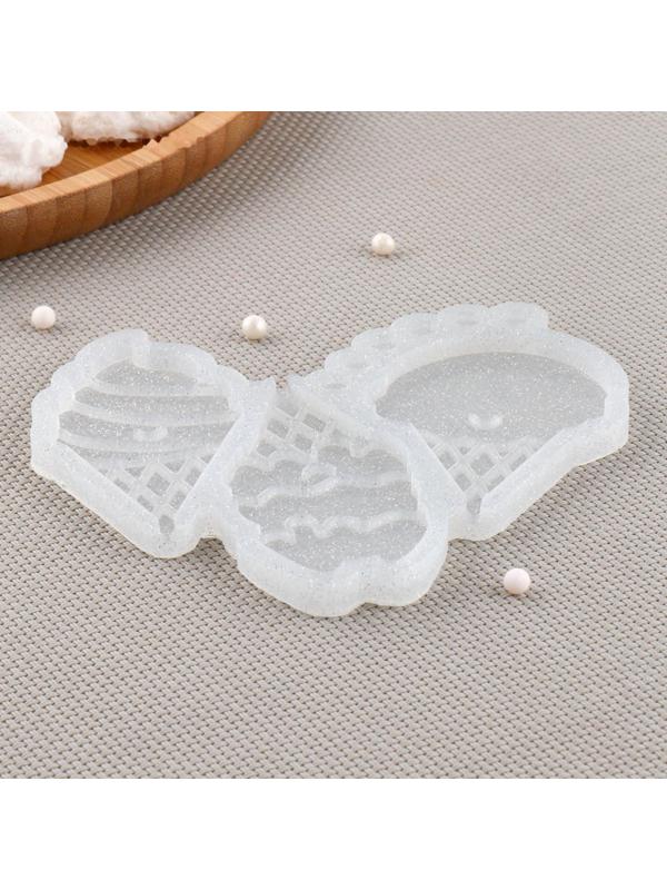 Силиконовый молд для леденцов и шоколада «Мороженое микс», 7,5×4, 7,5×5 см, цвет прозрачный