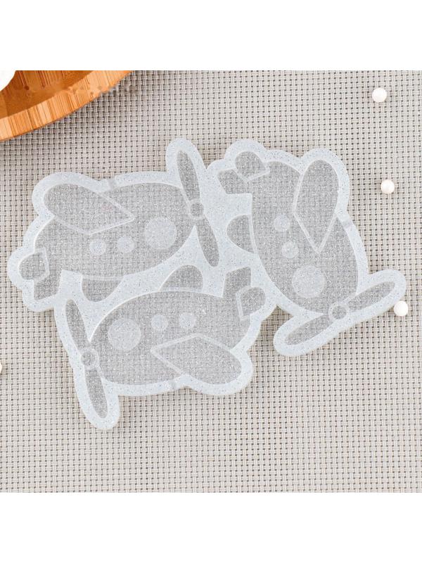 Силиконовый молд для леденцов и шоколада «Самолетик», 7×4,5 см, цвет прозрачный