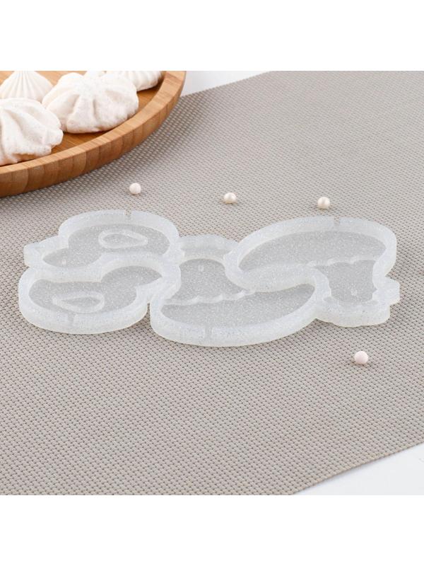 Силиконовый молд для леденцов и шоколада «Курочка и цыпленок», 7×6, 5,5×5 см, цвет прозрачный