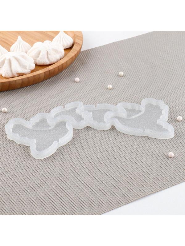 Силиконовый молд для леденцов и шоколада «Голуби», 7×6, 4×4 см, цвет прозрачный