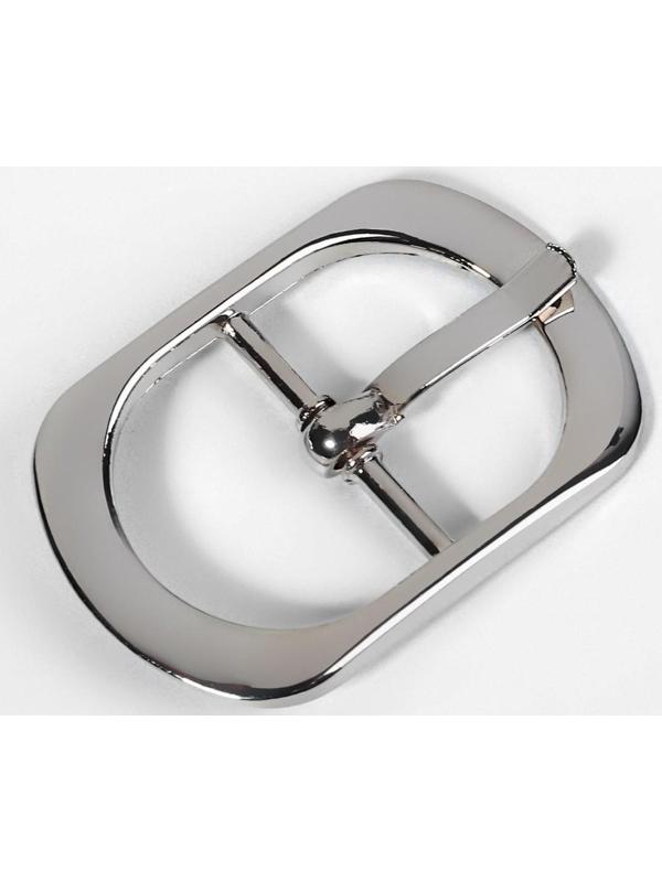 Пряжка для ремня, 3,6 × 2,4 см, 18 мм, цвет серебряный