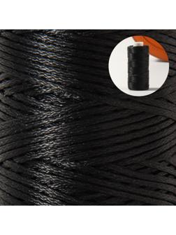 Нитки вощёные, 150D/16, 0,8 мм, 50 ± 2 м, цвет чёрный №9