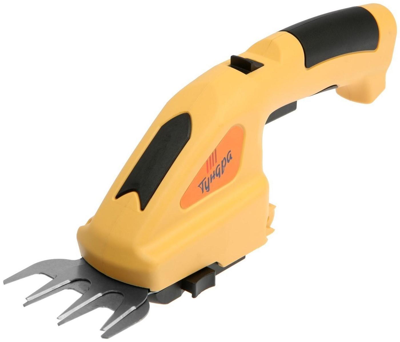Ножницы-кусторез аккумуляторные ТУНДРА, 7.2 В, 1.3 Ач, Li-ion, время работы до 60 мин