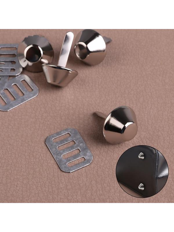 Ножки для дна сумки, 15 × 7 мм, 4 шт, цвет серебряный