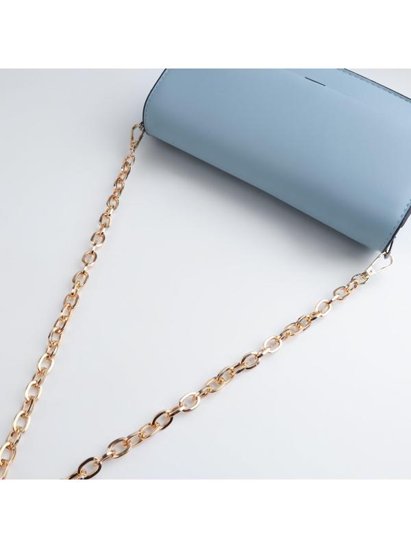 Цепочка для сумки, с карабинами, 14 × 10 мм, 60 см, цвет золотой