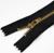 Молния металлическая, №4, неразъёмная, замок автомат, 14 см, цвет чёрный/золотой