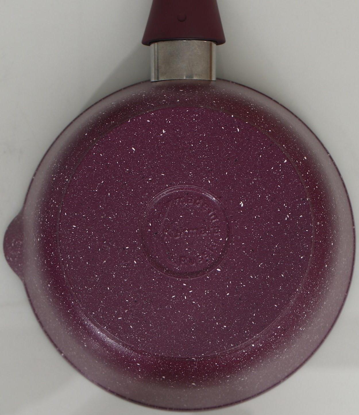 Ковш Trendy Style, 1,5 л, стеклянная крышка, съемная ручка, антипригарное покрытие, цвет бордовый