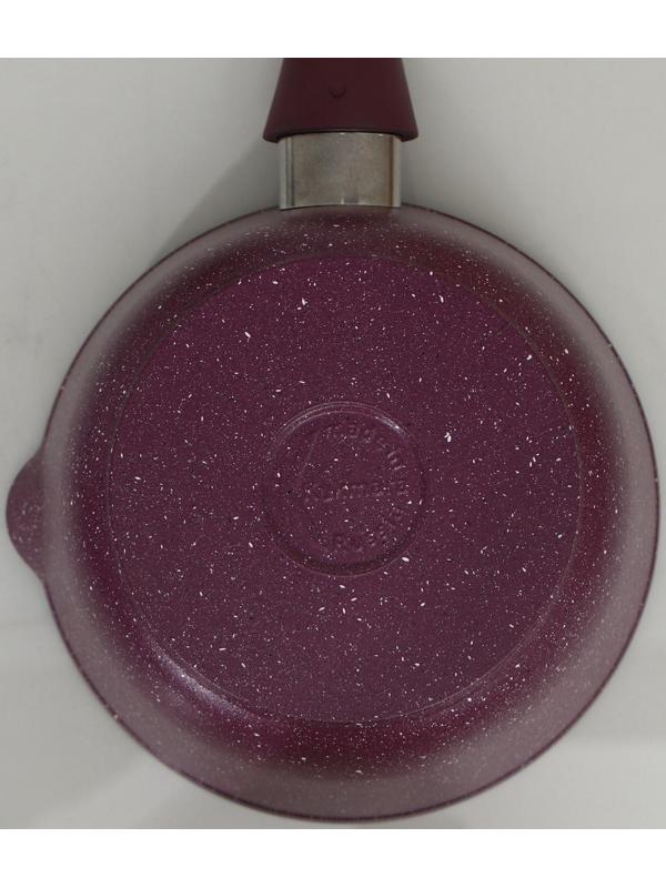 Ковш Trendy Style, 1,5 л, стеклянная крышка, съемная ручка, антипригарное покрытие, цвет бордовый