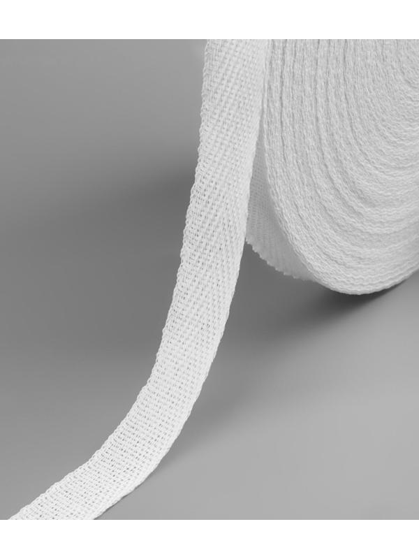 Лента киперная, 15 мм, 50 ± 1 м, цвет отбеленный белый