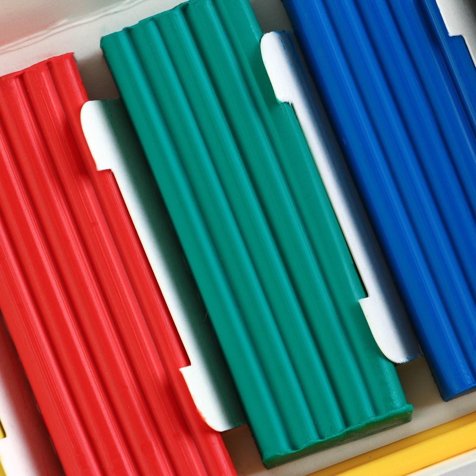 Пластилин классический ArtFox STUDY для лепки 6 цветов, 120 г.