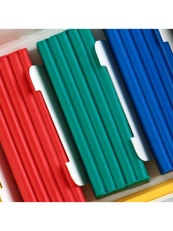 Пластилин классический ArtFox STUDY для лепки 6 цветов, 120 г.