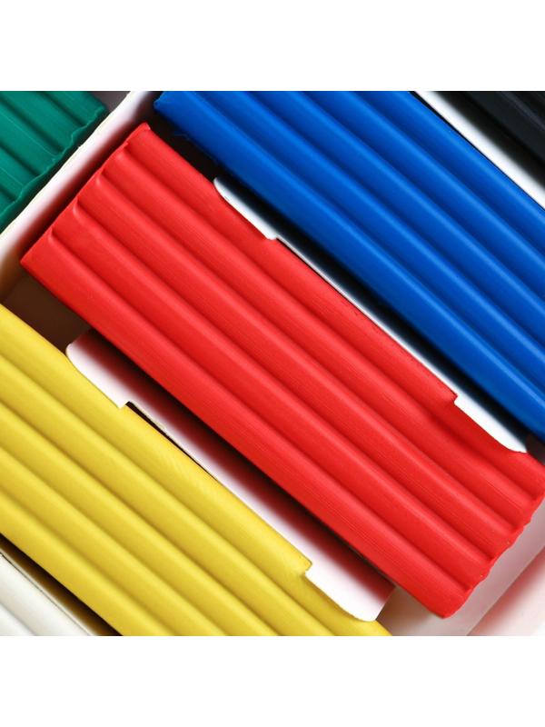 Пластилин классический ArtFox STUDY для лепки 10 цветов, 200 г, со стеком.