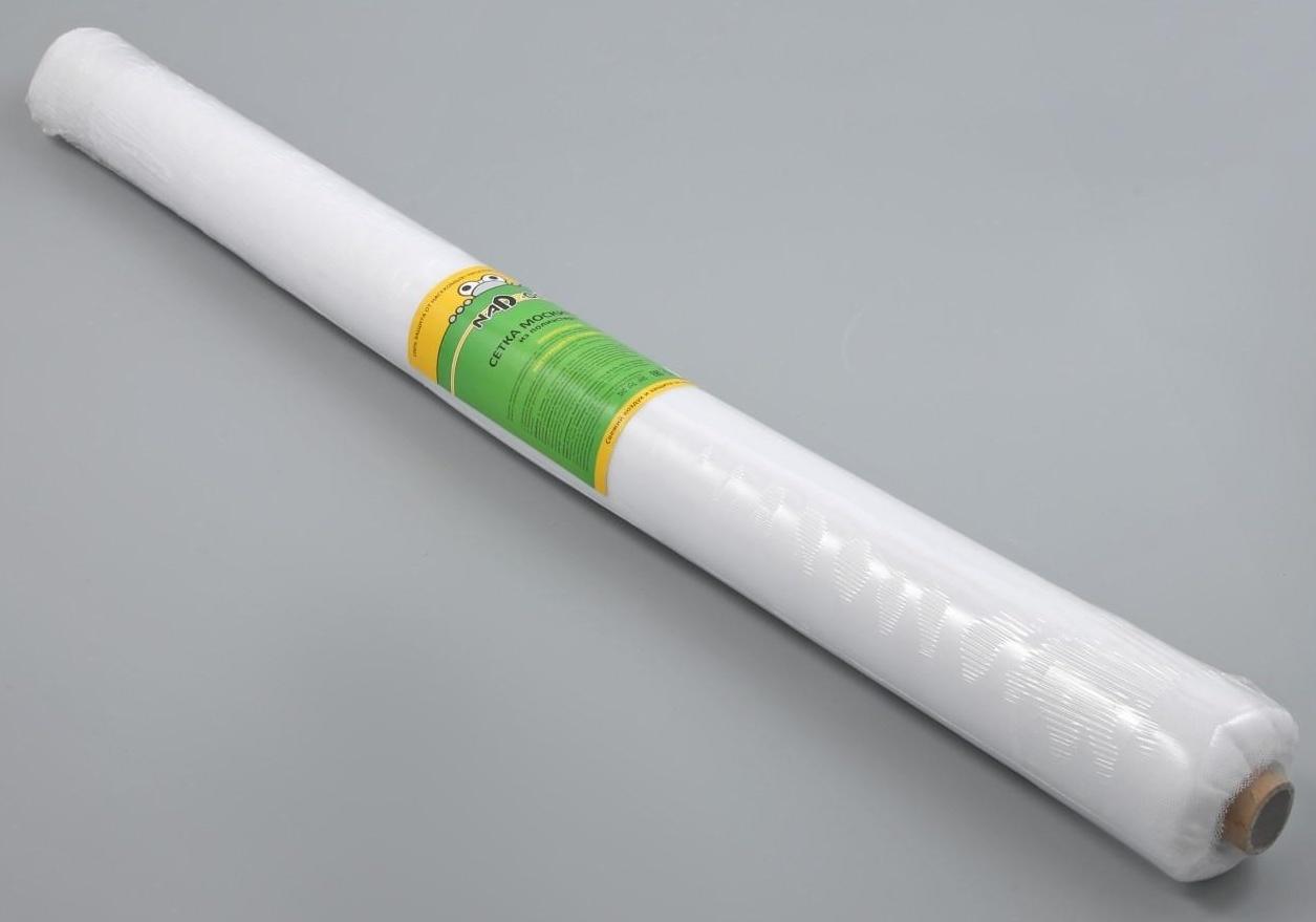 Сетка москитная в рулоне, 1,0×30 м, со втулкой, цвет белый