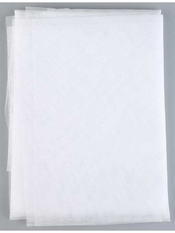 Сетка москитная с крепежом и ПВХ профилями для дверных проемов, 1,5×2,1 м, в пакете, цвет белый