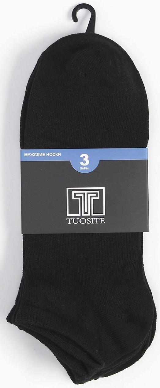 Набор мужских носков (3 пары), цвет чёрный, размер 39-41