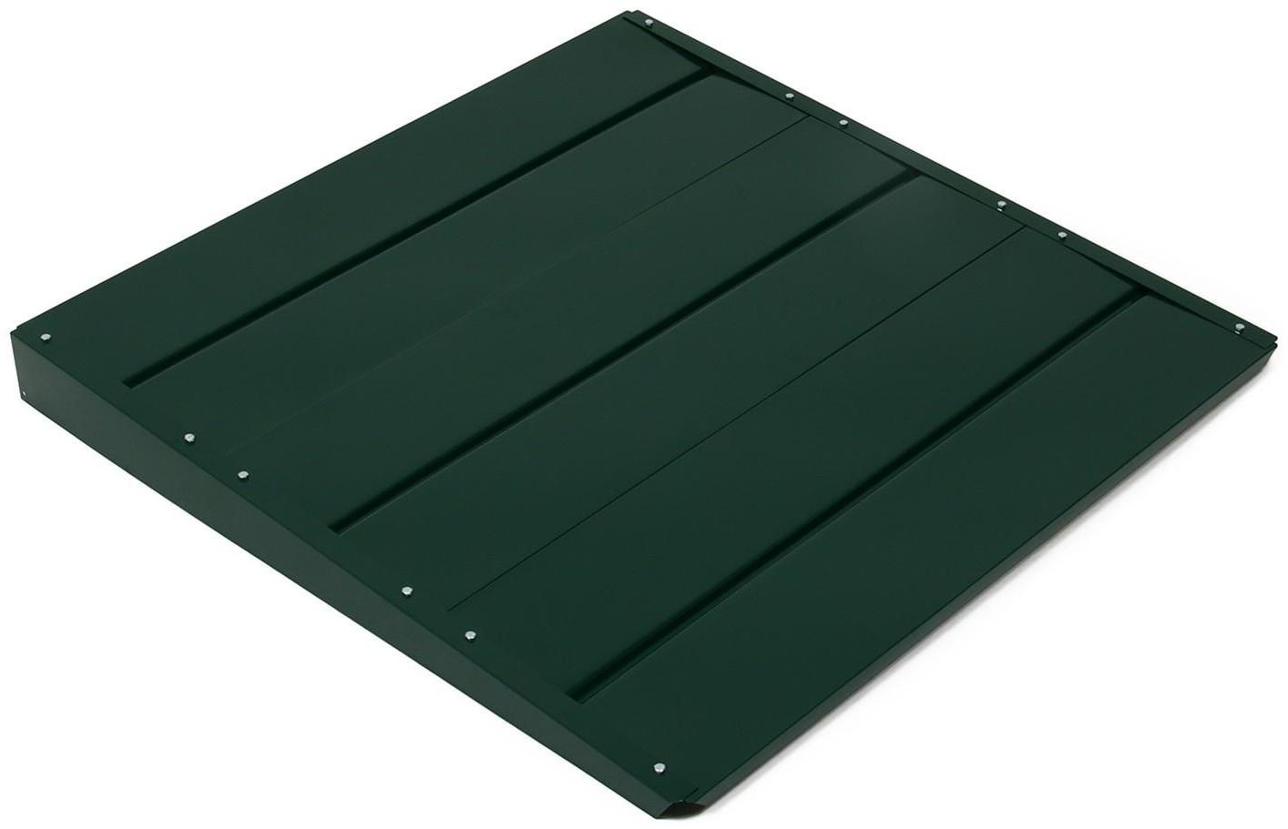 Крышка для компостера, 100 × 100 см, оцинкованная, зелёная