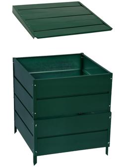 Крышка для компостера, 100 × 100 см, оцинкованная, зелёная