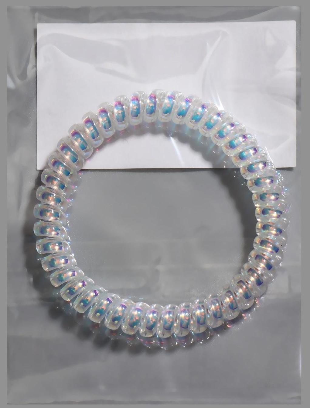 Резинка для волос, d=5 см, цвет голографический