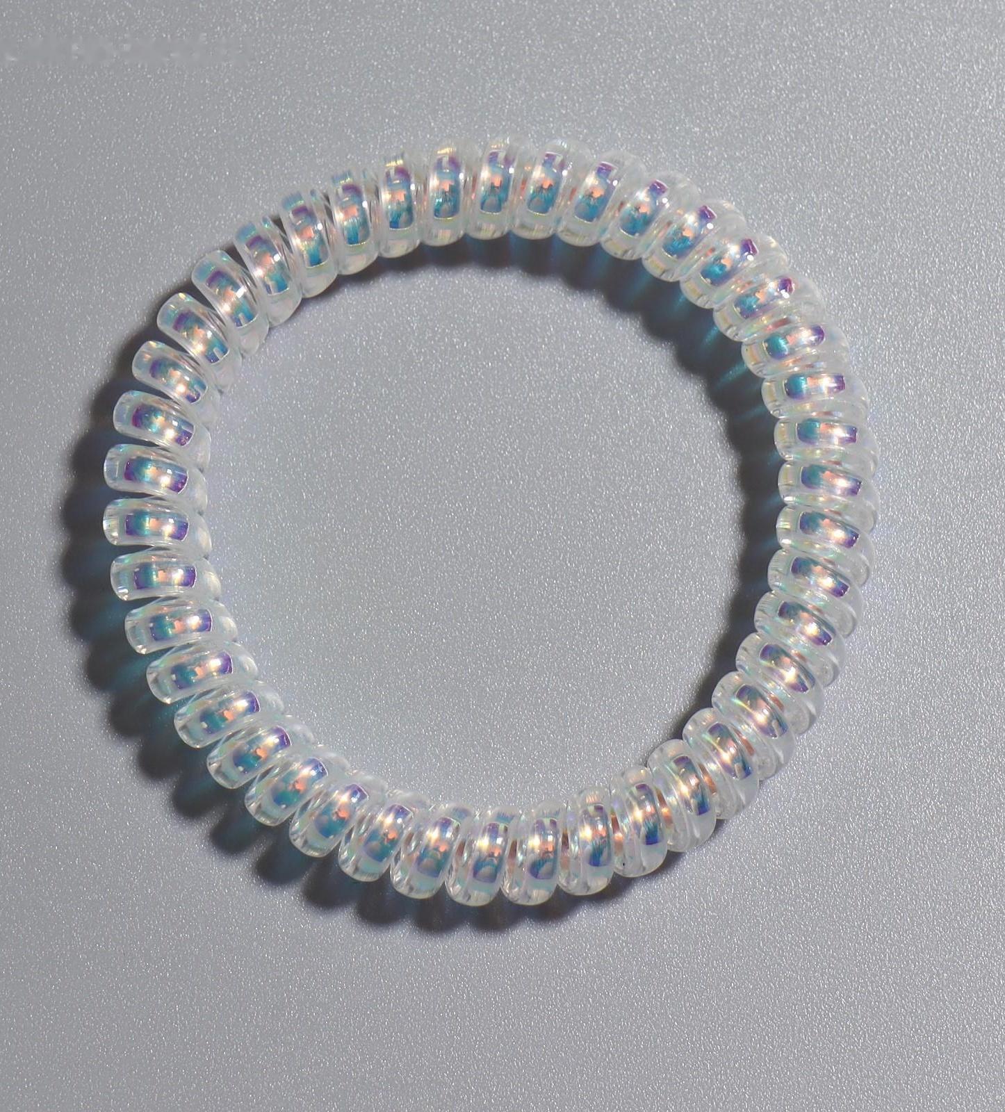 Резинка для волос, d=5 см, цвет голографический