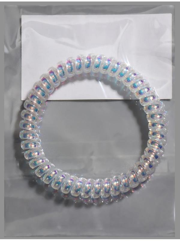 Резинка для волос, d=5 см, цвет голографический