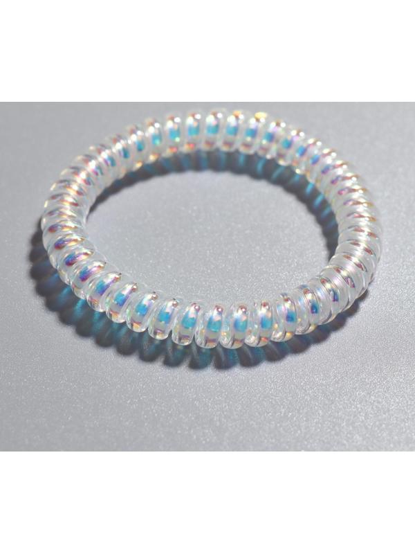 Резинка для волос, d=5 см, цвет голографический