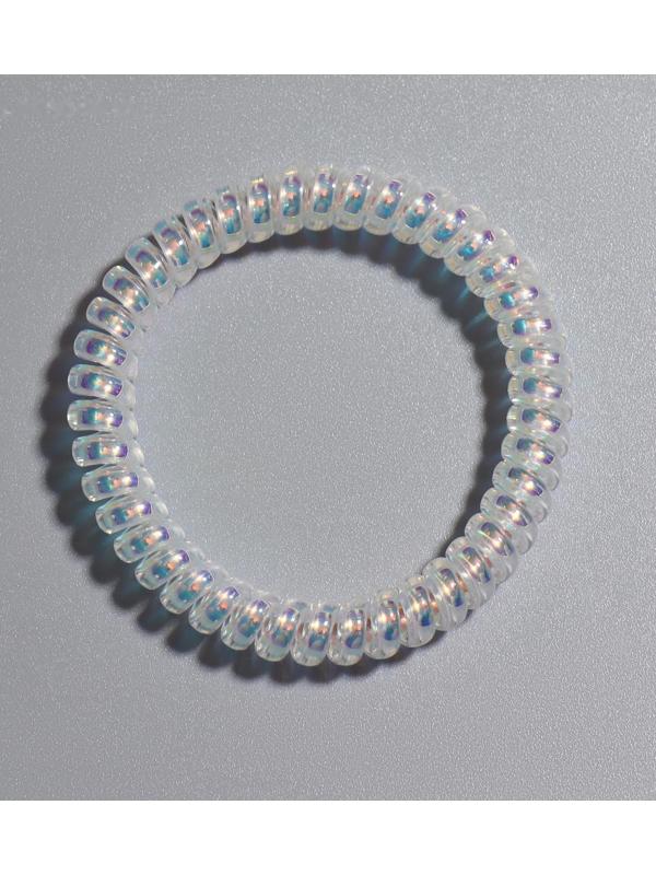 Резинка для волос, d=5 см, цвет голографический