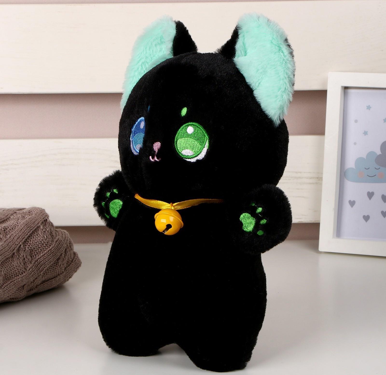 Мягкая игрушка «Кот», 23 см, цвет чёрный