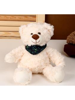 Мягкая игрушка «Медведь», с шарфиком, 28 см, цвет бежевый