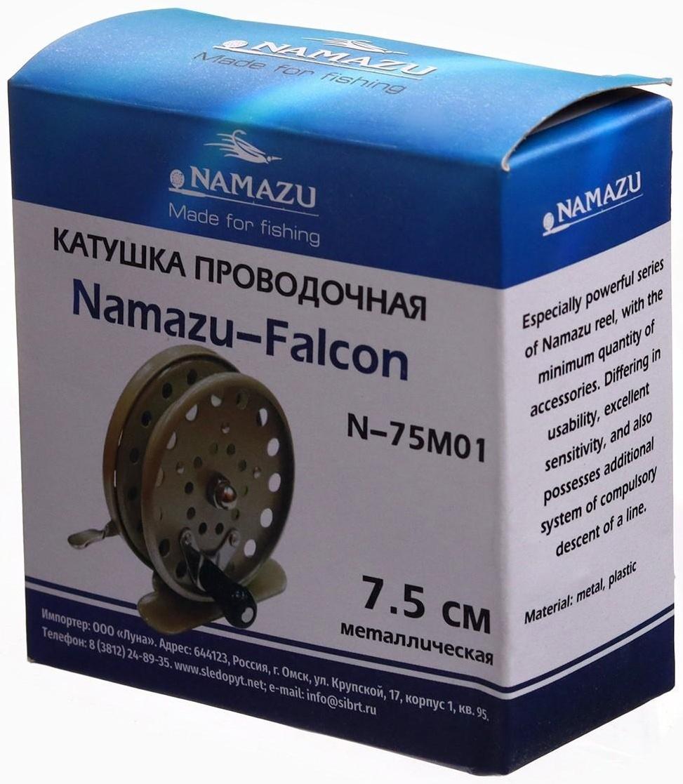 Катушка проводочная Namazu Falcon, металлическая, размер 7,5 см.