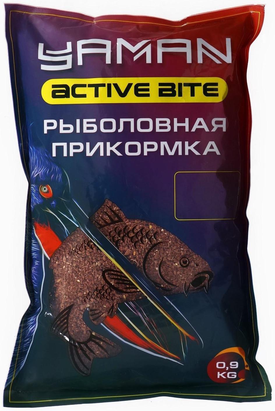 Прикормка Yaman Active Bite Лещ, шоколад, цвет коричневый, 900 г.