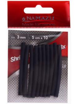 Трубка термоусадочная Namazu Pro Shrink Tube Sleeve 3x, d=3 мм, 5 см, 10 шт.