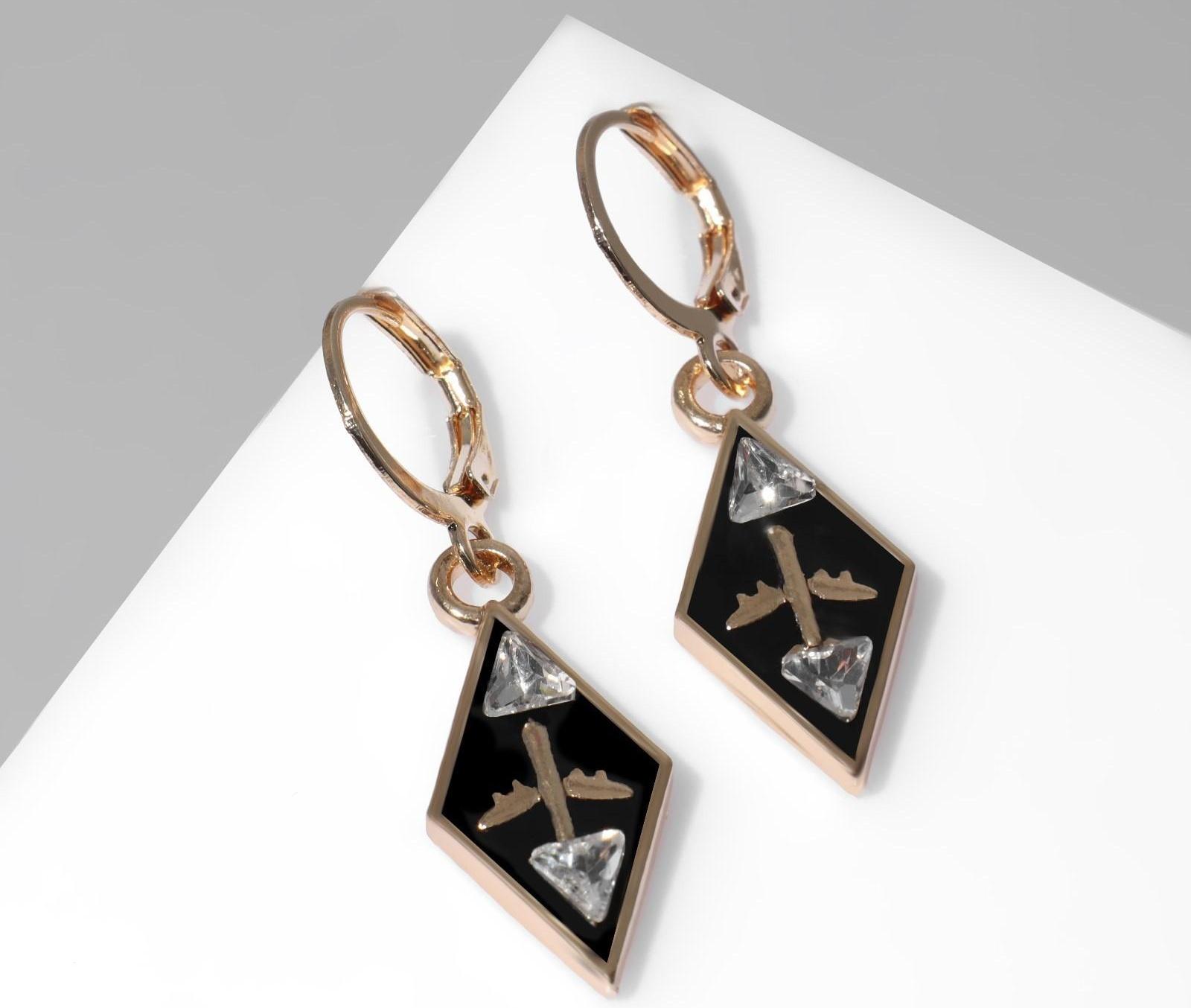 Серьги эмаль 