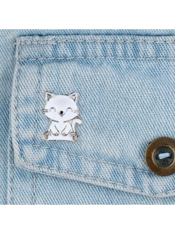 Значок металлический «Котик» 1,6 х 2,2см