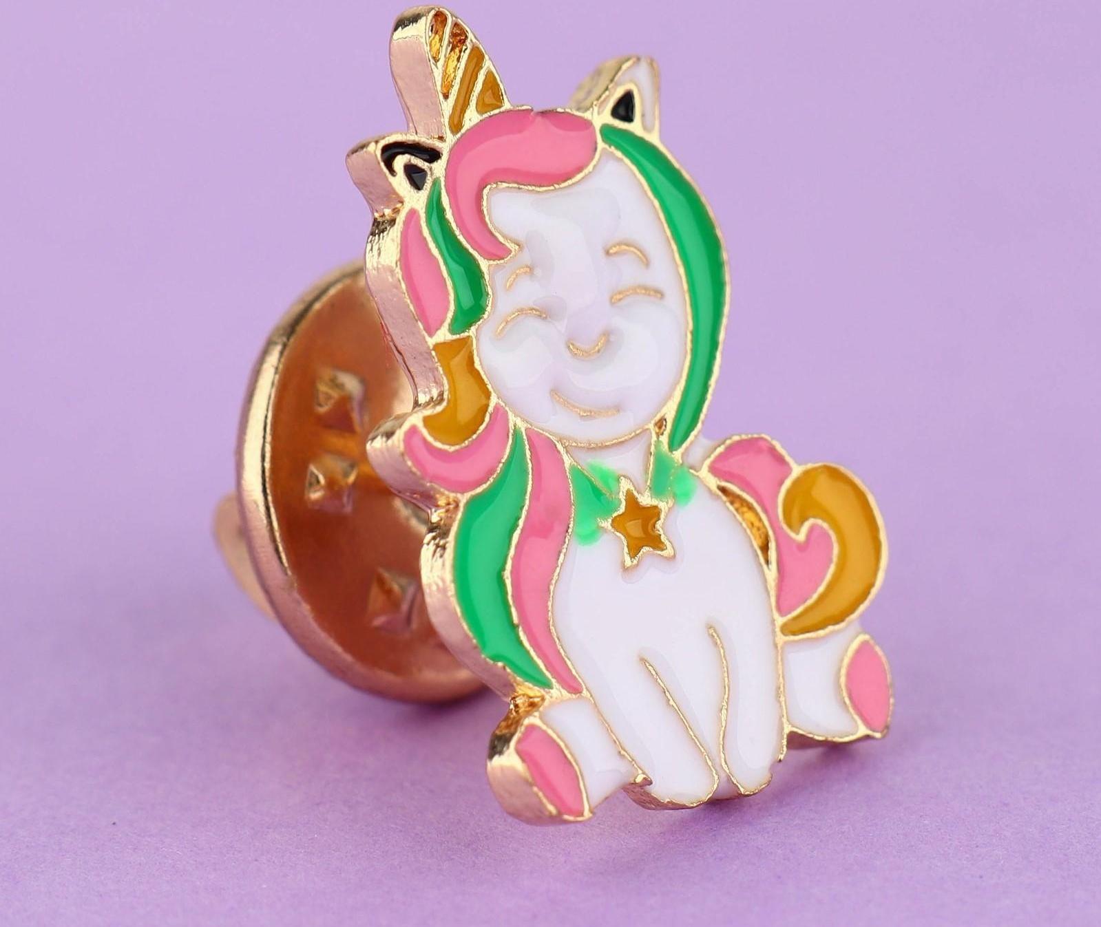 Значок металлический «Единорог» 1,5 х 2,2см