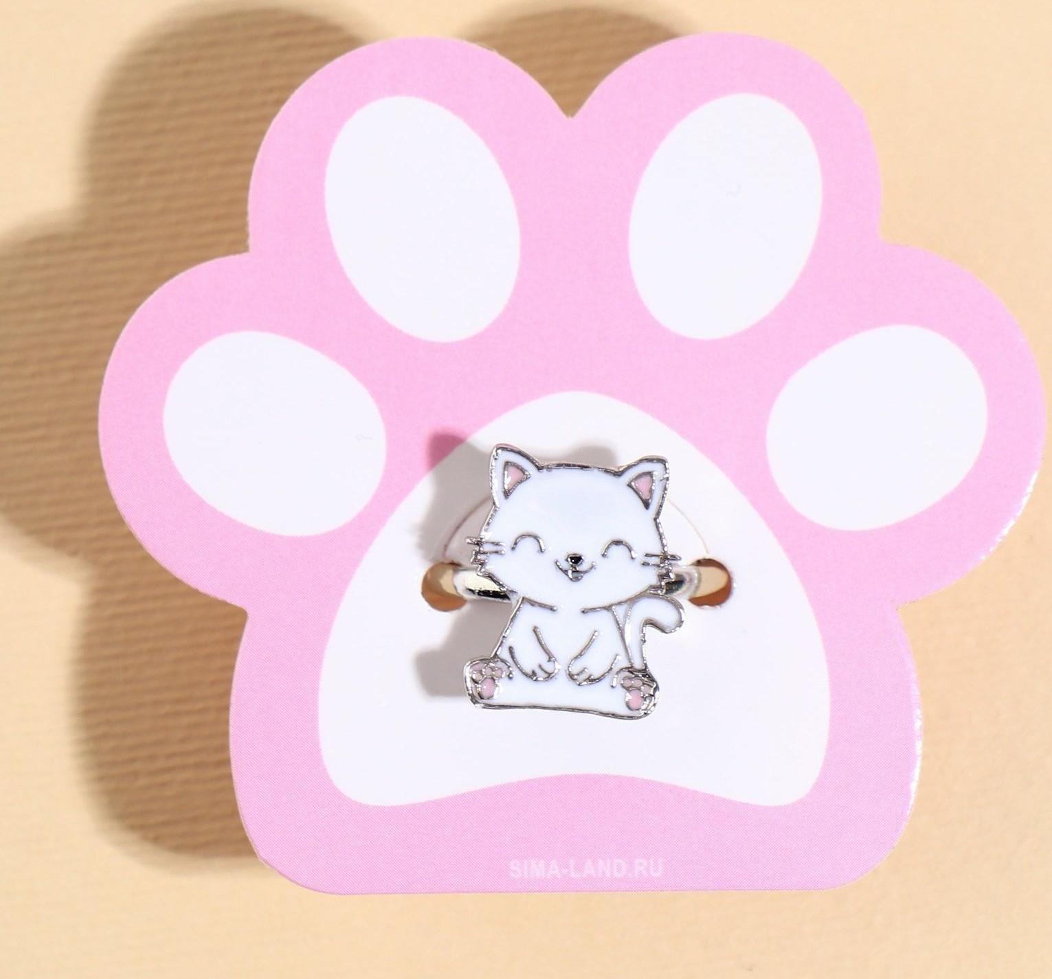 Кольцо детское «Котик»