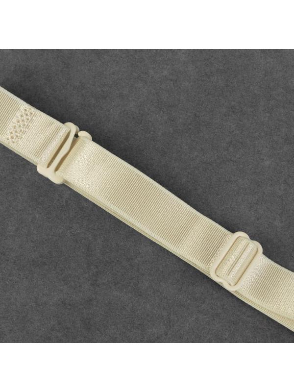 Бретели текстильные, 1,5 см, 37 см, пара, цвет молочный