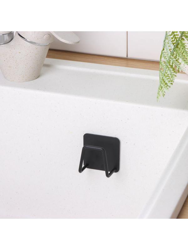 Держатель универсальный на липучке Доляна, цвет чёрный