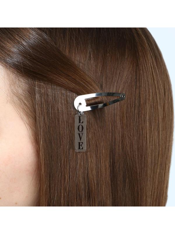 Заколка для волос «Love», 5 х 1,2 х 0,5 см