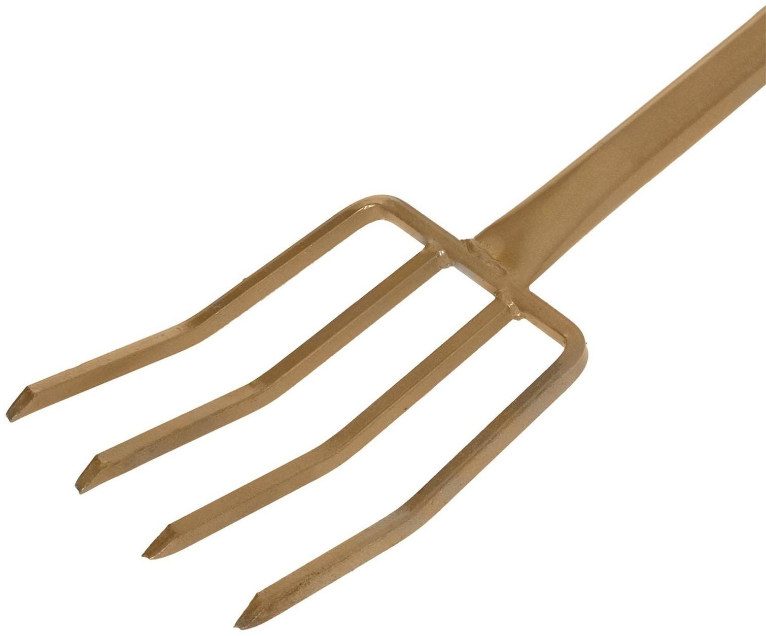 Вилы копальные, 4-рогие, металлический черенок с V-ручкой