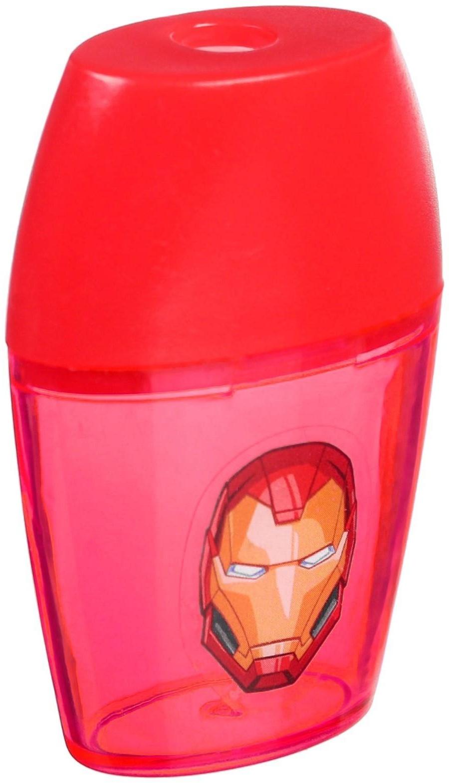 Точилка пластиковая, цвет красный, Мстители