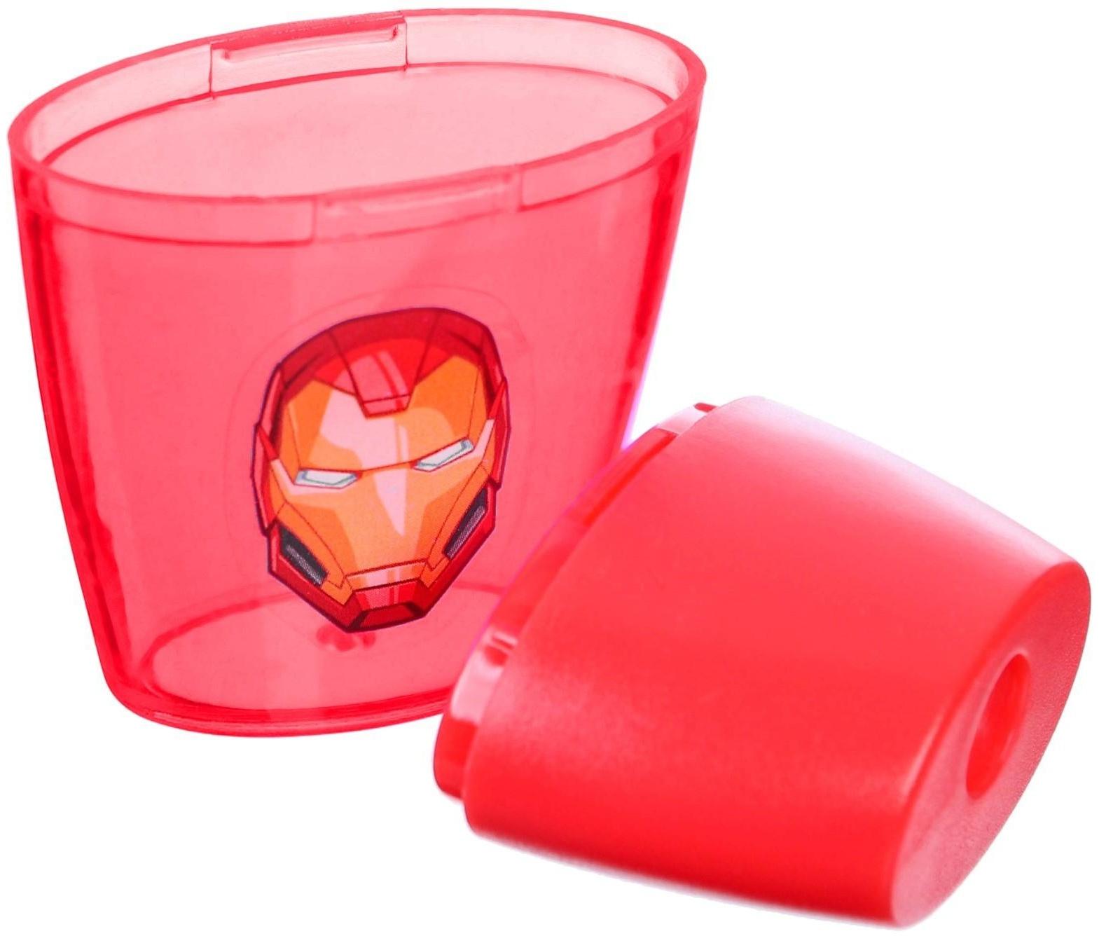 Точилка пластиковая, цвет красный, Мстители