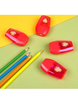 Точилка пластиковая, цвет красный, Мстители