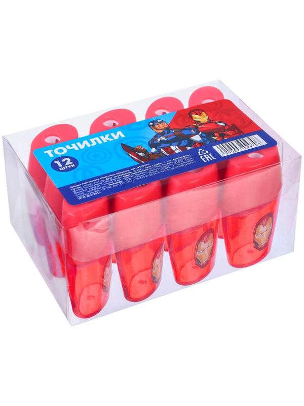 Точилка пластиковая, цвет красный, Мстители