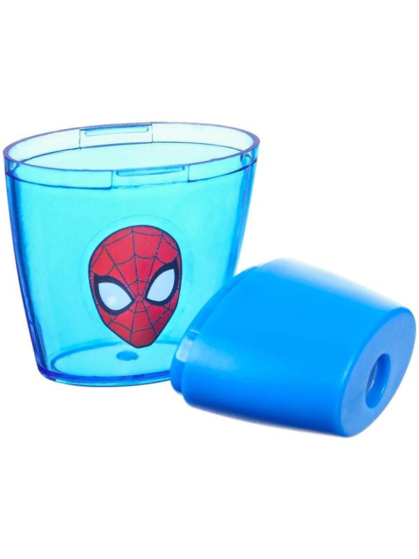 Точилка пластиковая, цвет синий, Человек-паук