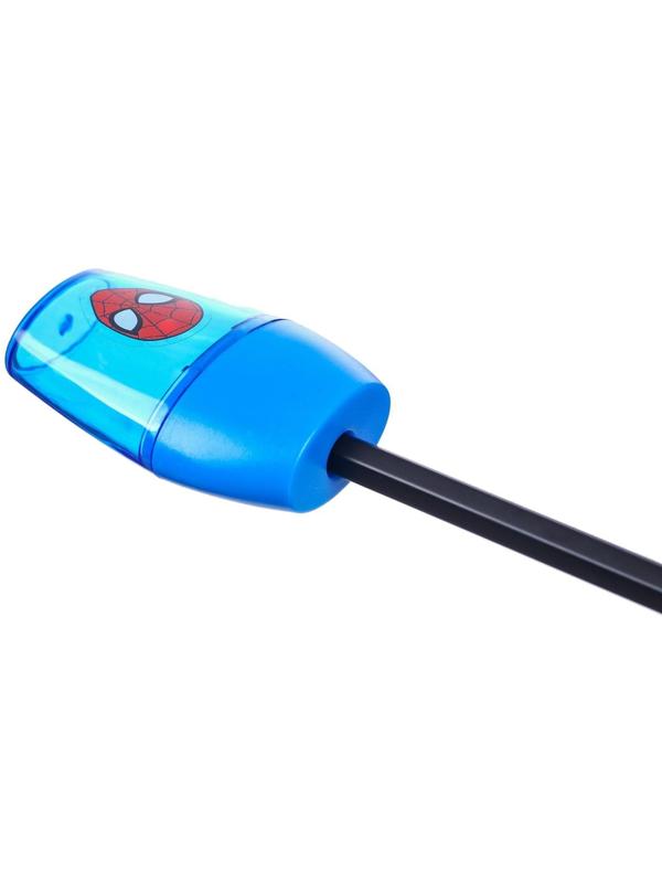 Точилка пластиковая, цвет синий, Человек-паук