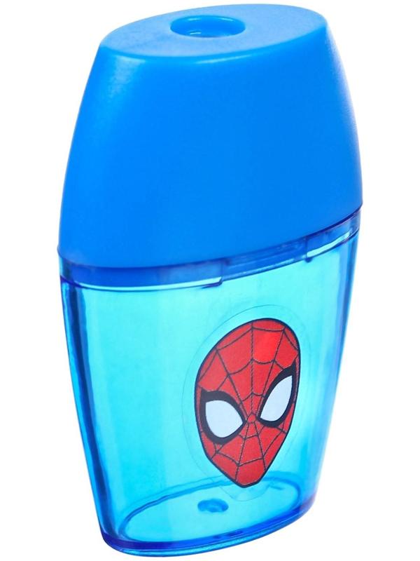 Точилка пластиковая, цвет синий, Человек-паук
