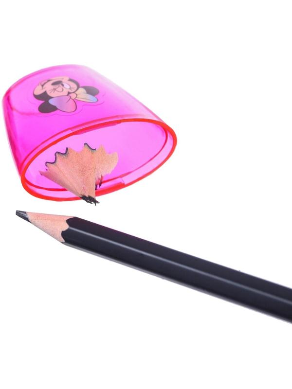 Точилка пластиковая, цвет красный, Минни Маус