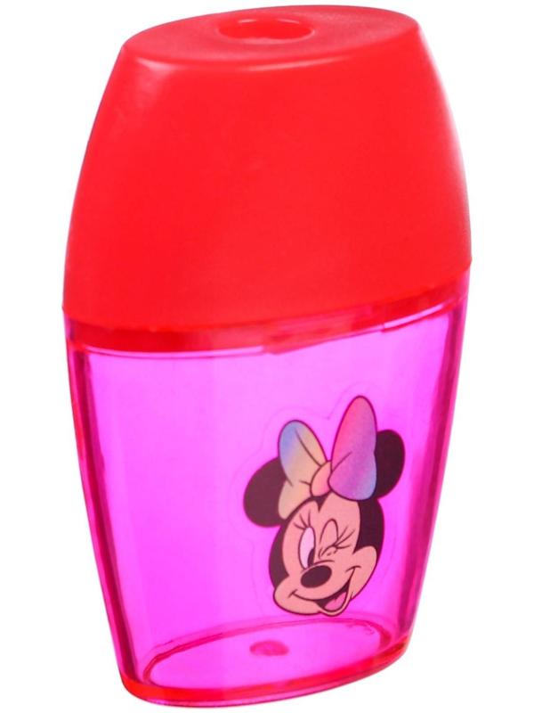 Точилка пластиковая, цвет красный, Минни Маус